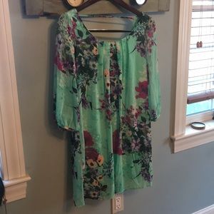 Floral flowy tunic/dress
